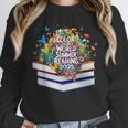 Color Our World Summer Reading 2025 Cute Book Wildflowers Unisex Sweatshirt