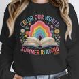 Color Our World Summer Reading 2025 Rainbow Art Book Unisex Sweatshirt Color Our World Summer Reading 2025 Rainbow Art Book Unisex Sweatshirt