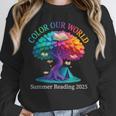 Color Our World Summer Reading 2025 Tree Book Lover Camping Unisex Sweatshirt Color Our World Summer Reading 2025 Tree Book Lover Camping Unisex Sweatshirt