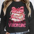 Coquette Bow All Booked For Valentine Book Lover Bookish Unisex Sweatshirt