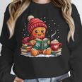 Cozy Gingerbread Christmas Reading Book Xmas Snowflakes Fall Unisex Sweatshirt Cozy Gingerbread Christmas Reading Book Xmas Snowflakes Fall Unisex Sweatshirt