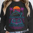 Cruise Ship Vacations Reading Book Lovers Sunset Unisex Sweatshirt