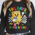 Cute 100 Days In The Books Groovy Boy Girl Teacher Unisex Sweatshirt Cute 100 Days In The Books Groovy Boy Girl Teacher Unisex Sweatshirt