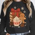 Cute Christmas Books Gingerbread Xmas Book Lover Teacher Unisex Sweatshirt Cute Christmas Books Gingerbread Xmas Book Lover Teacher Unisex Sweatshirt
