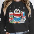 Cute Christmas A Penguin Reading Book Snowflake Hot Teacher Unisex Sweatshirt Cute Christmas A Penguin Reading Book Snowflake Hot Teacher Unisex Sweatshirt
