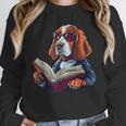 Cute Dog Basset Hound Reading Book Unisex Sweatshirt Cute Dog Basset Hound Reading Book Unisex Sweatshirt