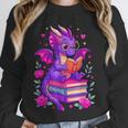 Cute Dragon Reading Books Bookworm Unisex Sweatshirt