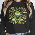 Cute Floral Frog Book Reading Unisex Sweatshirt