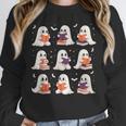 Cute Ghost Reading Book Lovers Halloween Ghost Unisex Sweatshirt Cute Ghost Reading Book Lovers Halloween Ghost Unisex Sweatshirt