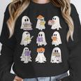 Cute Ghost Reading Books Teacher Halloween Reading Men Women Kids Unisex Sweatshirt