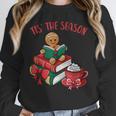 Cute Gingerbread Man Reading Book Nerd Christmas Bookish Unisex Sweatshirt Cute Gingerbread Man Reading Book Nerd Christmas Bookish Unisex Sweatshirt