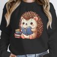 Cute Hedgehog Book Lover Readers Animal Reading Unisex Sweatshirt Cute Hedgehog Book Lover Readers Animal Reading Unisex Sweatshirt