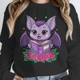 Cute Pastel Goth Bat Reading Book Unisex Sweatshirt Cute Pastel Goth Bat Reading Book Unisex Sweatshirt