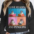 Cute Penguin Reading Book School Librarian Teacher Student Unisex Sweatshirt