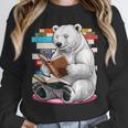 Cute Polar Bear Is Reading a Book Reading Polar Bear Unisex Sweatshirt Cute Polar Bear Is Reading a Book Reading Polar Bear Unisex Sweatshirt