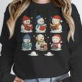 Cute Snowman Reading Books Christmas Winter Book Lover Unisex Sweatshirt