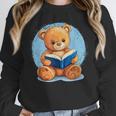 Cute Teddy Bear Reading Book Fun Unisex Sweatshirt Cute Teddy Bear Reading Book Fun Unisex Sweatshirt