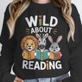 Cute Wildlife Zoo Animals For Book Reader Bookworms Unisex Sweatshirt