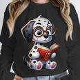 Dalmatian Reading a Book Dog Unisex Sweatshirt