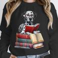 Dalmatian Reading Books Matching Bookworm Readers Librarian Unisex Sweatshirt