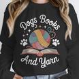 Dogs Books And Yarn Knitter Knitting Unisex Sweatshirt