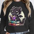 Dragon Reading A Book Cute Bookworm Book Lover Unisex Sweatshirt Dragon Reading A Book Cute Bookworm Book Lover Unisex Sweatshirt