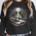 Duck Reading Book Full Moon Lake Scenery Unisex Sweatshirt Duck Reading Book Full Moon Lake Scenery Unisex Sweatshirt