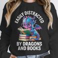 Easily Distracted By Dragons And Books Unisex Sweatshirt