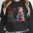 Eat Sleep Read Repeat Unicorn Read Book Reading Lovers Kids Unisex Sweatshirt
