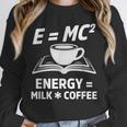 EMC2 Energy Milk x Coffee Science Book Math Lover Unisex Sweatshirt