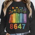 Equal Rights Book Flower Resist 86 47 Feminist Women Rights Unisex Sweatshirt