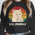 Ew People Introvert Cat Lover Crazy Colorful Cat Lady Unisex Sweatshirt