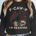 F-CAW-F I'm Reading Crow Book Lover Introvert Meme Unisex Sweatshirt F-CAW-F I'm Reading Crow Book Lover Introvert Meme Unisex Sweatshirt