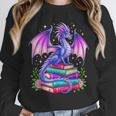 Fantasy Dragon Reading Books Bookworm Unisex Sweatshirt Fantasy Dragon Reading Books Bookworm Unisex Sweatshirt