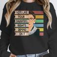 Feminist Ruth Bader Ginsburg RBG Quote Girl With Book Women Unisex Sweatshirt