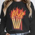 Flames And Lighter Costume For Matchbook Lovers Unisex Sweatshirt