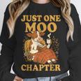 Floral Cow Reading Pun Just One More Chapter Cozy Book Lover Unisex Sweatshirt Floral Cow Reading Pun Just One More Chapter Cozy Book Lover Unisex Sweatshirt