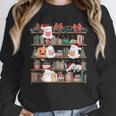 Ghost Christmas Reading Book Lover Library Christmas Teacher Unisex Sweatshirt
