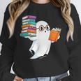 Ghost Reading Books Halloween Library Unisex Sweatshirt Ghost Reading Books Halloween Library Unisex Sweatshirt