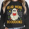 Ghost Reading Books Teacher Student Halloween Read More Book Unisex Sweatshirt Ghost Reading Books Teacher Student Halloween Read More Book Unisex Sweatshirt
