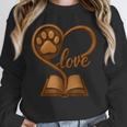 Girl Who Loves Dogs & Books Heart Dog Lover Reader Reeding Unisex Sweatshirt Girl Who Loves Dogs & Books Heart Dog Lover Reader Reeding Unisex Sweatshirt