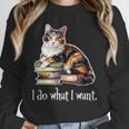 Girls Books I Do What I Want Calico Cat Lover Unisex Sweatshirt Girls Books I Do What I Want Calico Cat Lover Unisex Sweatshirt