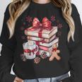 Girly Coquette Gingerbread Books And Hot Cocoa Cozy Season Unisex Sweatshirt Girly Coquette Gingerbread Books And Hot Cocoa Cozy Season Unisex Sweatshirt