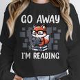 Go Away I'm Reading Book Reader Cute Fox Librarians Unisex Sweatshirt