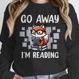 Go Away I'm Reading Book Reader Cute Fox Loves Books Unisex Sweatshirt
