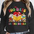 Groovy 100 Days In The Books Reading 100th Day Of School Unisex Sweatshirt