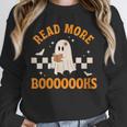 Groovy Halloween Teacher Spooky Read More Book Women Girl Unisex Sweatshirt