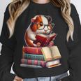 Guinea Pig Reading Books Matching Bookworm Readers Librarian Unisex Sweatshirt