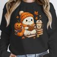 Halloween Ghost Reading Book Lovers Coffee Girl Women Unisex Sweatshirt Halloween Ghost Reading Book Lovers Coffee Girl Women Unisex Sweatshirt