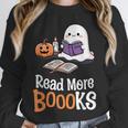 Halloween Teacher Women Cute Reading Ghost Read More Books Unisex Sweatshirt Halloween Teacher Women Cute Reading Ghost Read More Books Unisex Sweatshirt